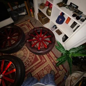 22 inch rims with almost new tires